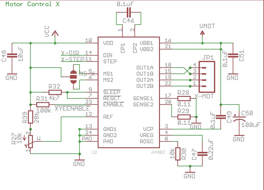 Melzi stepper wiring